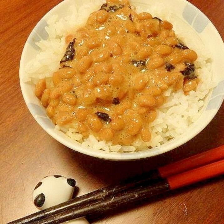 我が家の定番★海苔たまご納豆